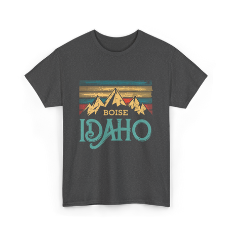 Boise Idaho Mountains Vintage T-Shirt - Dark Heather