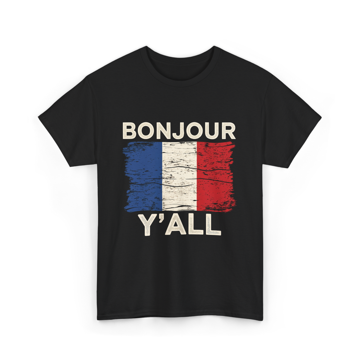 Bonjour Y'All France Pride T-Shirt - Black