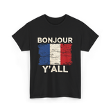 Bonjour Y'All France Pride T-Shirt - Black