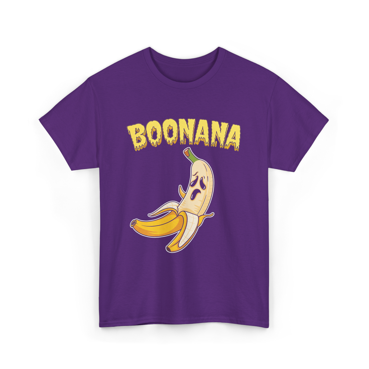 Boonana Banana Halloween Ghost T-Shirt - Purple