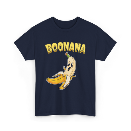 Boonana Banana Halloween Ghost T-Shirt - Navy