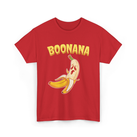 Boonana Banana Halloween Ghost T-Shirt - Red