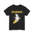 Boonana Cute Ghost Banana T-Shirt - Black