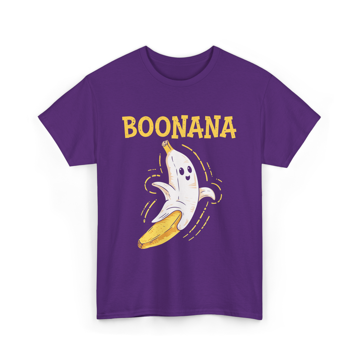 Boonana Cute Ghost Banana T-Shirt - Purple