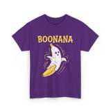 Boonana Cute Ghost Banana T-Shirt - Purple