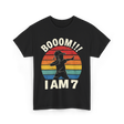 Booom 7 Birthday T-Shirt - Black