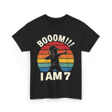 Booom 7 Birthday T-Shirt - Black