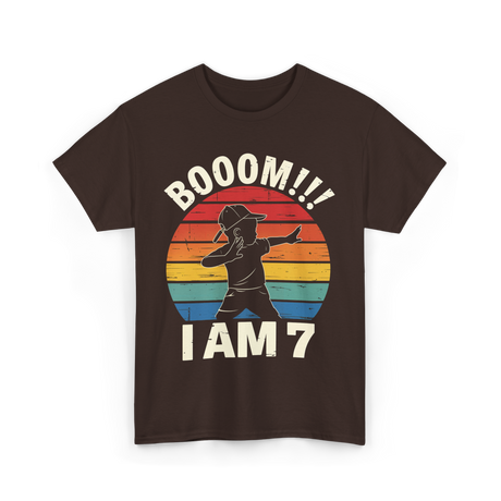 Booom 7 Birthday T-Shirt - Dark Chocolate