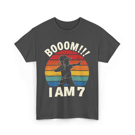 Booom 7 Birthday T-Shirt - Dark Heather