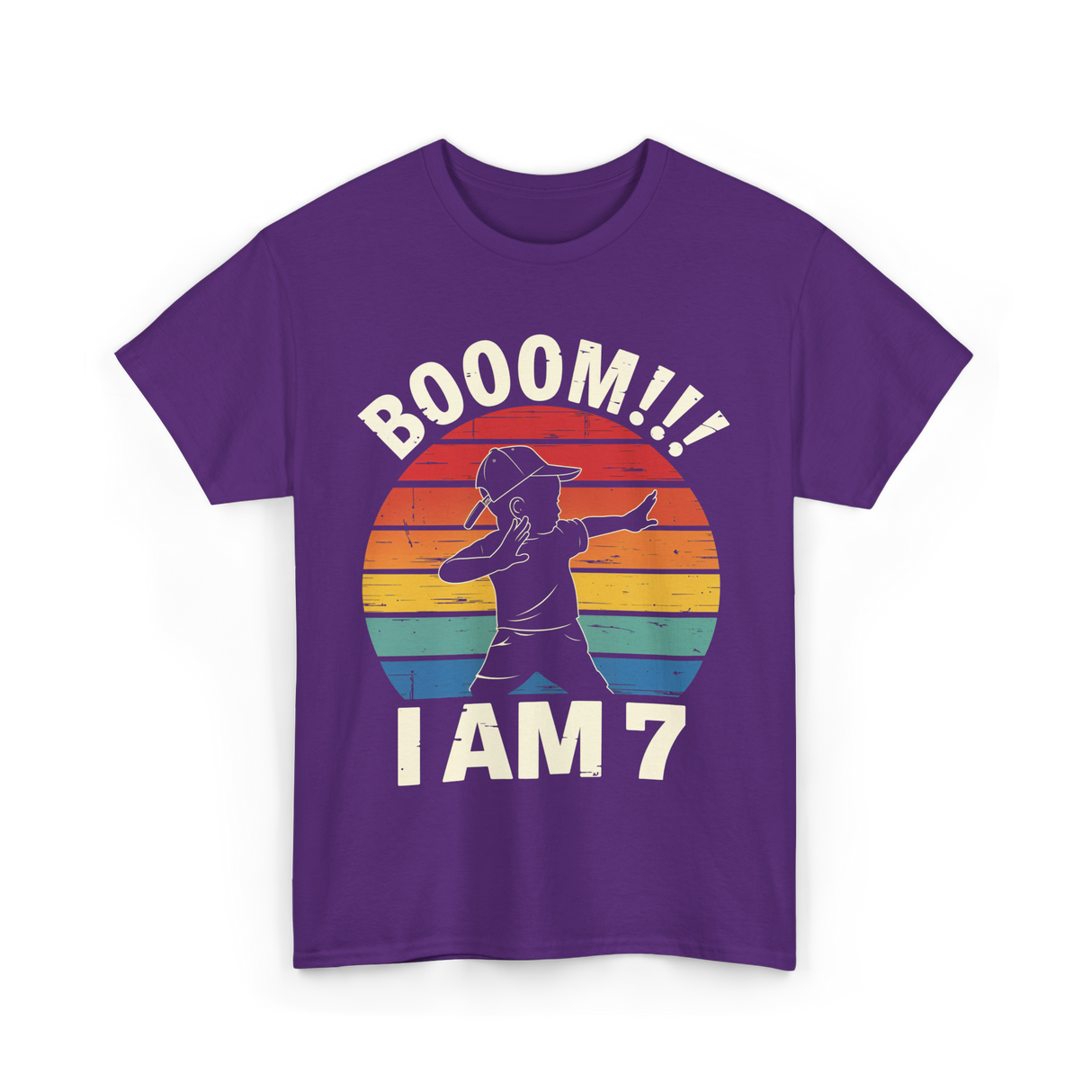 Booom 7 Birthday T-Shirt - Purple