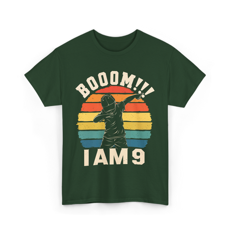 Booom 9 Birthday T-Shirt - Forest Green