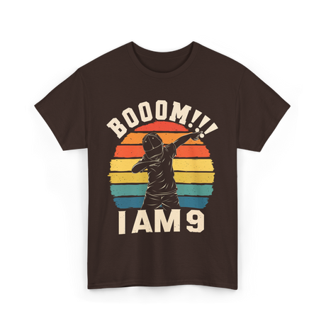 Booom 9 Birthday T-Shirt - Dark Chocolate