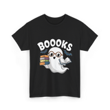 Booooks Ghost Reader Books T-Shirt - Black