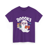 Booooks Ghost Reader T-Shirt - Purple