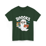 Booooks Ghost Reader T-Shirt - Forest Green