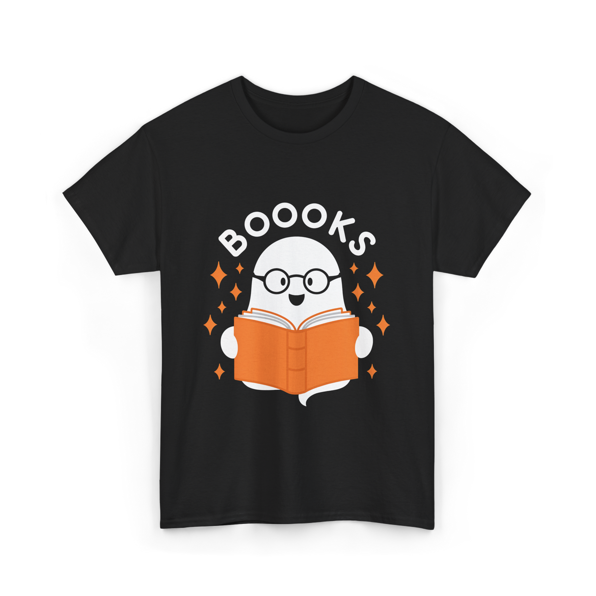 Booooks Ghost Reading T-Shirt - Black