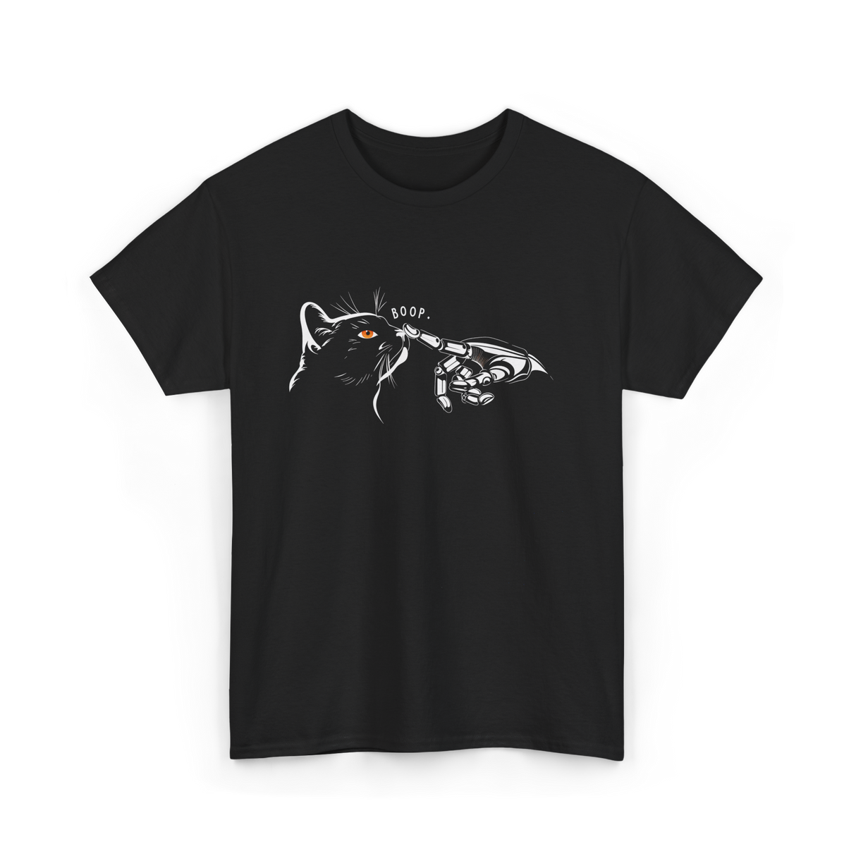 Boop Black Cat Feline T-Shirt - Black