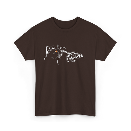 Boop Black Cat Feline T-Shirt - Dark Chocolate