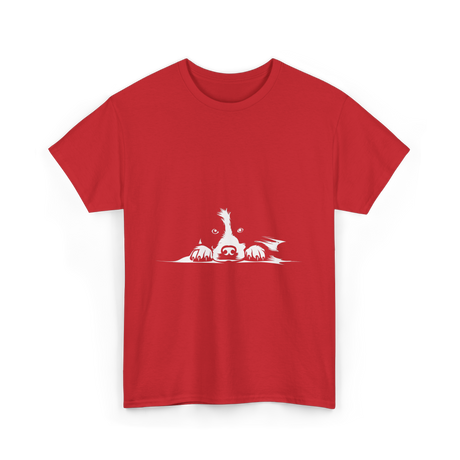 Border Collie Stare Border Collie T-Shirt - Red