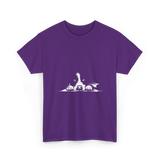 Border Collie Stare Border Collie T-Shirt - Purple