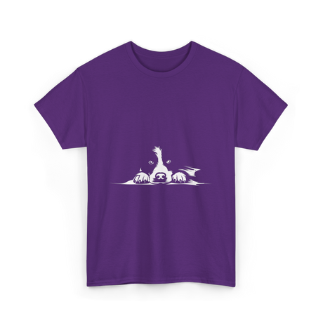 Border Collie Stare Border Collie T-Shirt - Purple