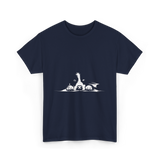 Border Collie Stare Border Collie T-Shirt - Navy