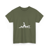 Border Collie Stare Border Collie T-Shirt - Military Green