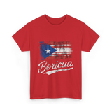 Boricua Puerto Rican Culture Pride T-Shirt - Red