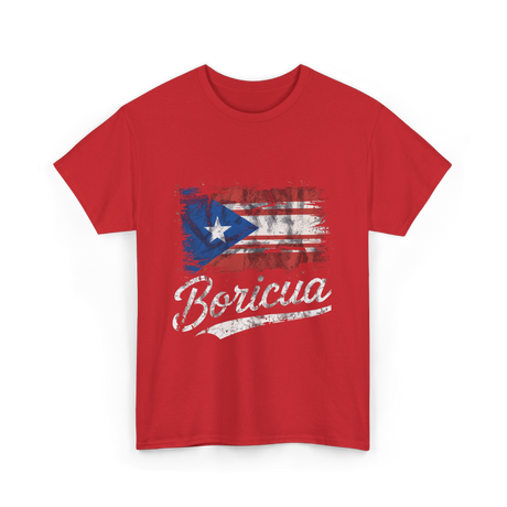 Boricua Puerto Rican Culture Pride T-Shirt - Red