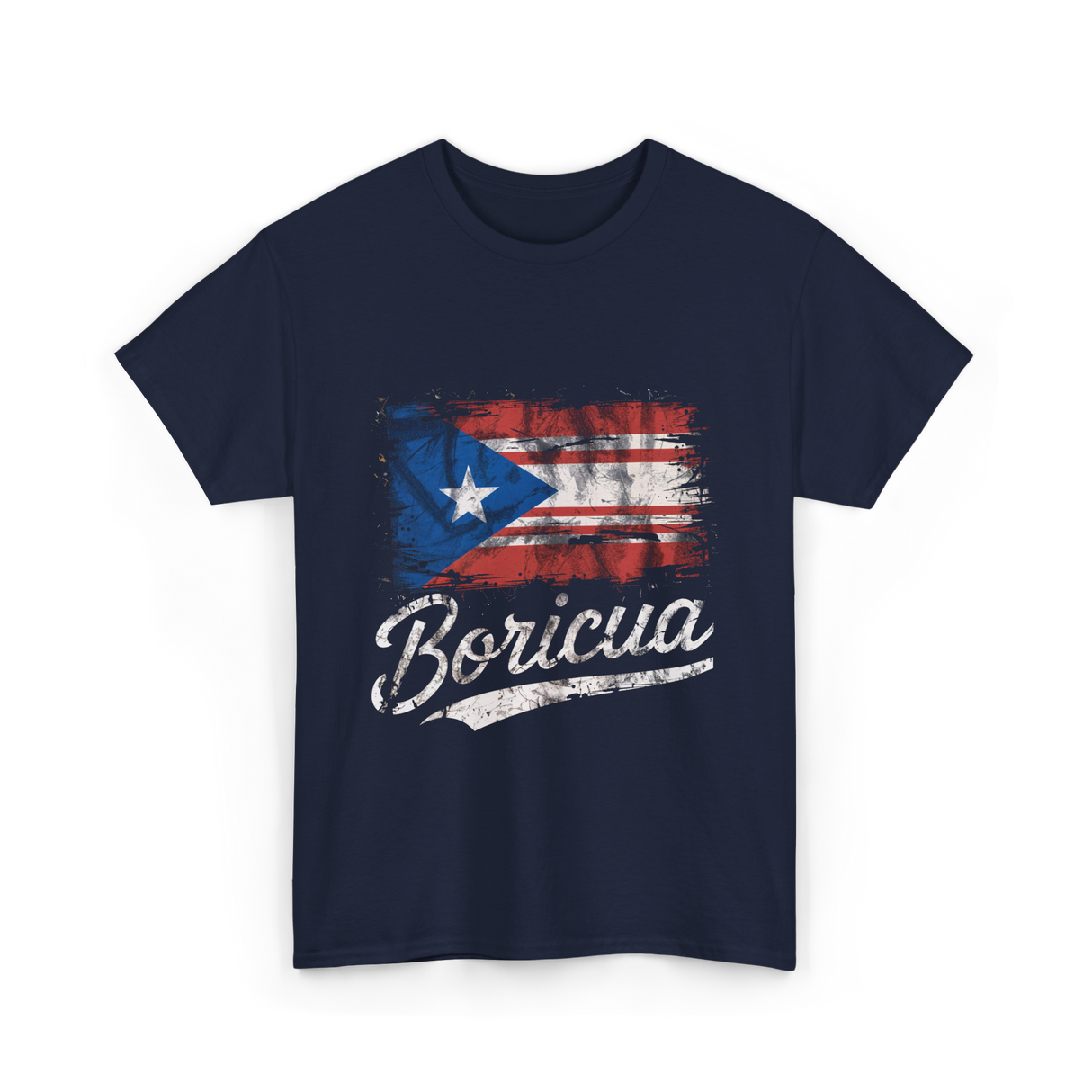 Boricua Puerto Rican Culture Pride T-Shirt - Navy