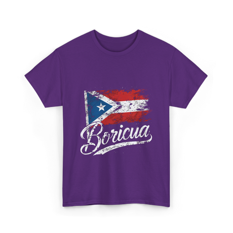 Boricua Puerto Rico T-Shirt - Purple