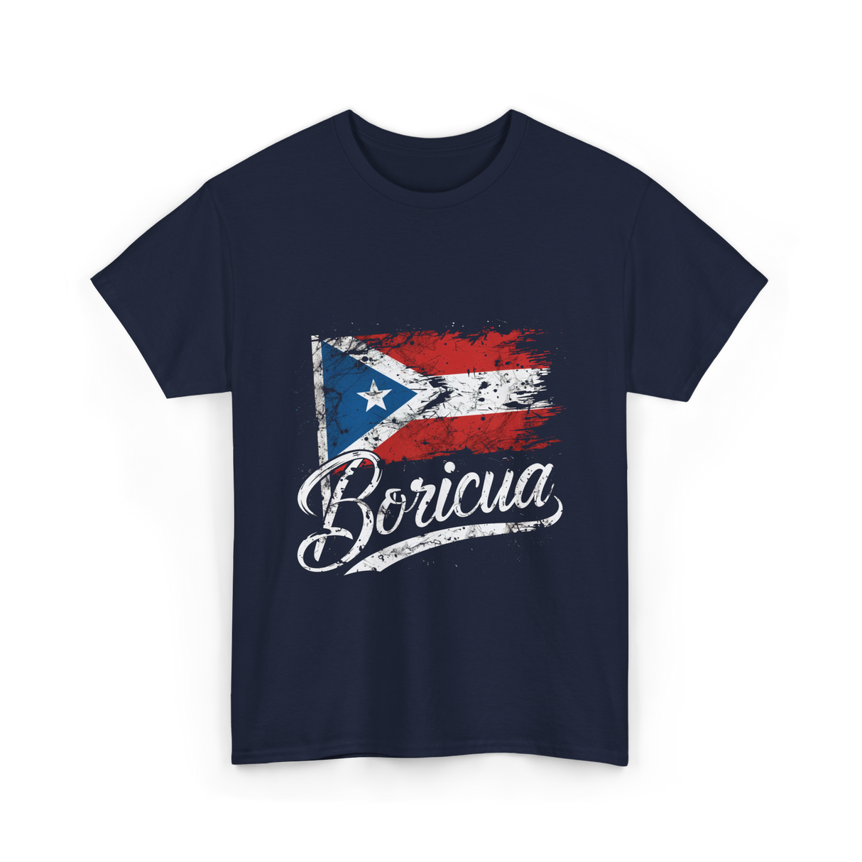 Boricua Puerto Rico T-Shirt - Navy