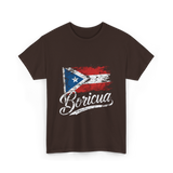 Boricua Puerto Rico T-Shirt - Dark Chocolate