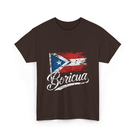 Boricua Puerto Rico T-Shirt - Dark Chocolate