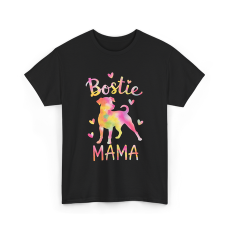 Bostie Mama Dog Mom T-Shirt - Black