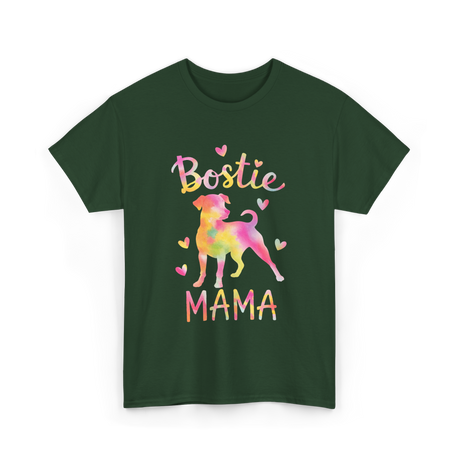 Bostie Mama Dog Mom T-Shirt - Forest Green