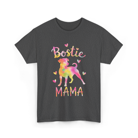 Bostie Mama Dog Mom T-Shirt - Dark Heather