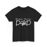 Boston Terrier Dad Dog T-Shirt - Black