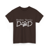 Boston Terrier Dad Dog T-Shirt - Dark Chocolate