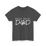 Boston Terrier Dad Dog T-Shirt - Dark Heather