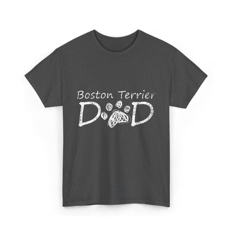 Boston Terrier Dad Dog T-Shirt - Dark Heather