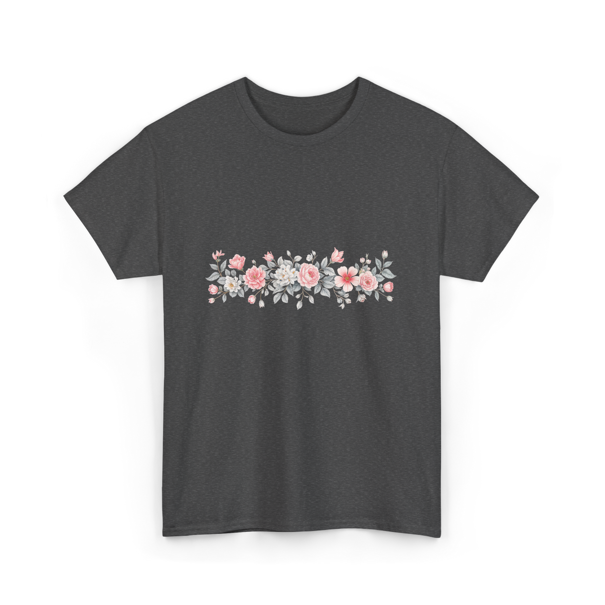 Botanical Flower Gardener Floral T-Shirt - Dark Heather