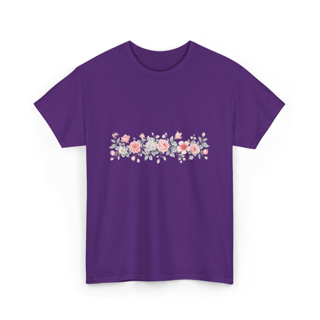 Botanical Flower Gardener Floral T-Shirt - Purple