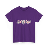 Botanical Flower Gardener Floral T-Shirt - Purple