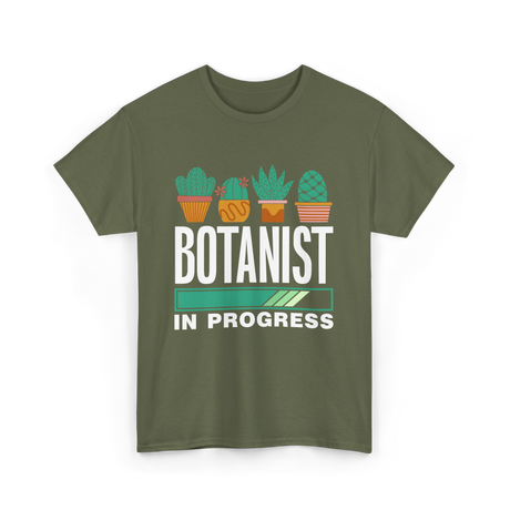 Botanist In Progress Botanics T-Shirt - Military Green