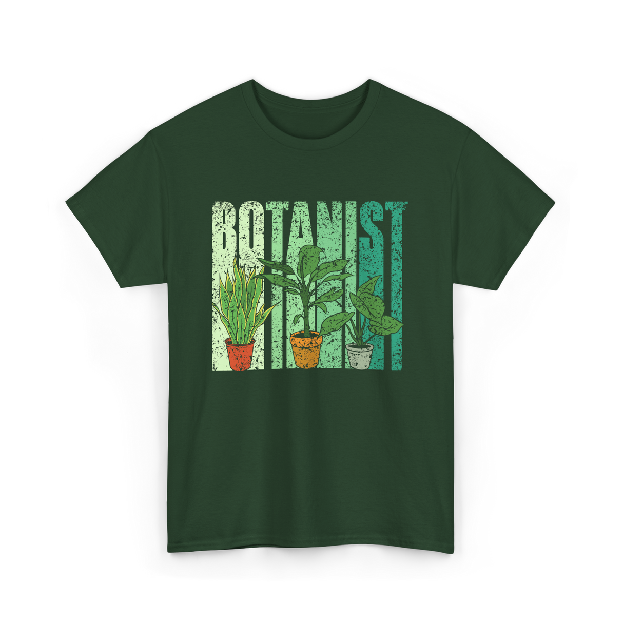 Botanist Plants Botany Gardening T-Shirt - Forest Green