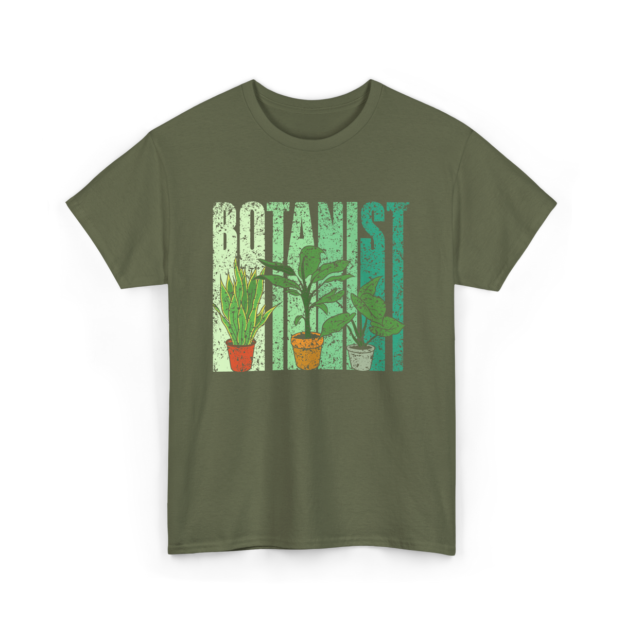 Botanist Plants Botany Gardening T-Shirt - Military Green