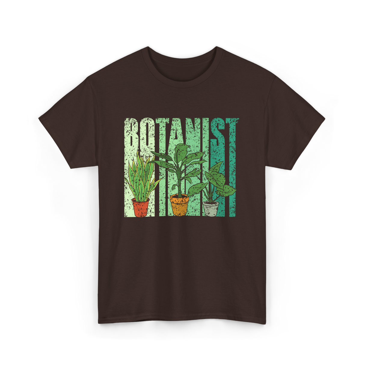 Botanist Plants Botany Gardening T-Shirt - Dark Chocolate