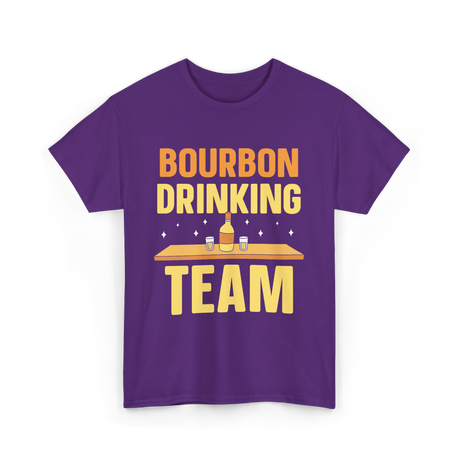 Bourbon Drinking Team Bourbon T-Shirt - Purple