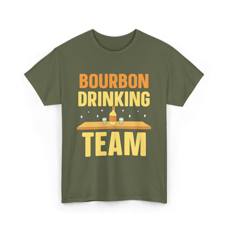 Bourbon Drinking Team Bourbon T-Shirt - Military Green